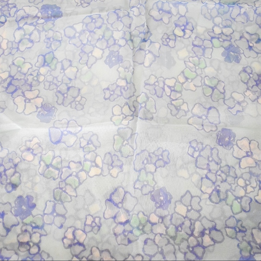 Vintage Vera Neumann Sheer Silk Scarf, Floral